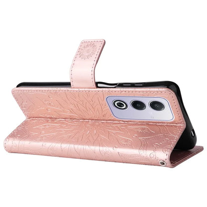 KT Imprinting Flower Series-1 For Oppo A3 Pro (Global) 5G  /  A3 Pro (India) 5G Case Sunflower Leather Wallet Folio Phone Cover