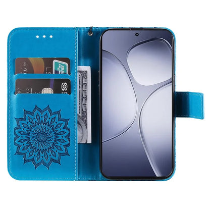 KT Imprinting Flower Series-1 For Xiaomi Redmi K70 Ultra Case Sunflower Leather Wallet Folio Phone Cover