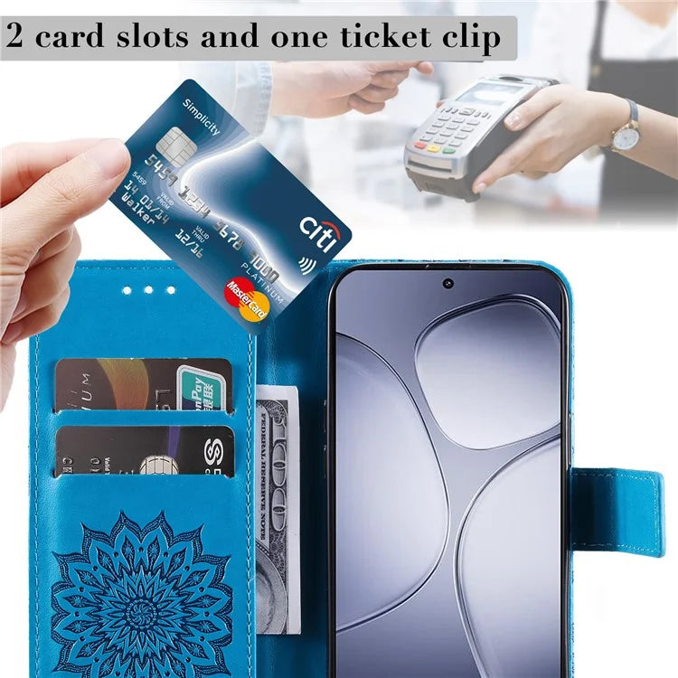 KT Imprinting Flower Series-1 For Xiaomi Redmi K70 Ultra Case Sunflower Leather Wallet Folio Phone Cover