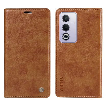 YIKATU YK-006 For Oppo A3 Pro (Global) 5G  /  A3 Pro (India) 5G Case Wallet Litchi Grain Leather Phone Cover Magnetic Auto-Absorbed