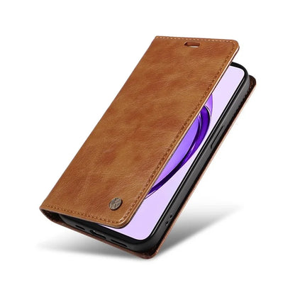 YIKATU YK-006 For Oppo A3 Pro (Global) 5G  /  A3 Pro (India) 5G Case Wallet Litchi Grain Leather Phone Cover Magnetic Auto-Absorbed