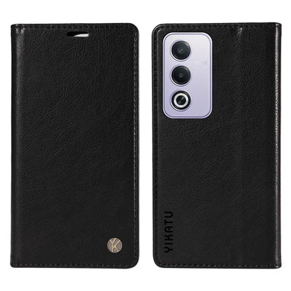 YIKATU YK-006 For Oppo A3 Pro (Global) 5G  /  A3 Pro (India) 5G Case Wallet Litchi Grain Leather Phone Cover Magnetic Auto-Absorbed