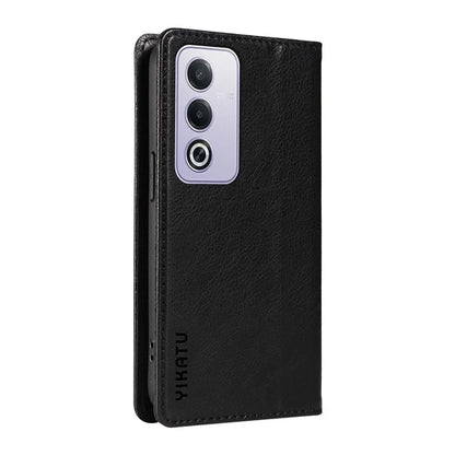 YIKATU YK-006 For Oppo A3 Pro (Global) 5G  /  A3 Pro (India) 5G Case Wallet Litchi Grain Leather Phone Cover Magnetic Auto-Absorbed