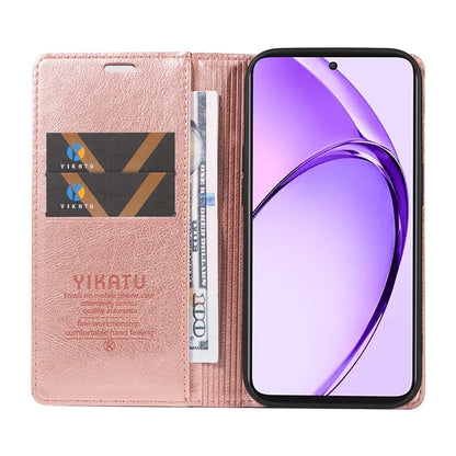 YIKATU YK-006 For Oppo A3 Pro (Global) 5G  /  A3 Pro (India) 5G Case Wallet Litchi Grain Leather Phone Cover Magnetic Auto-Absorbed