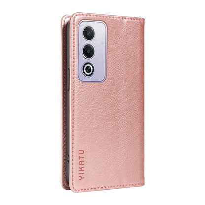 YIKATU YK-006 For Oppo A3 Pro (Global) 5G  /  A3 Pro (India) 5G Case Wallet Litchi Grain Leather Phone Cover Magnetic Auto-Absorbed
