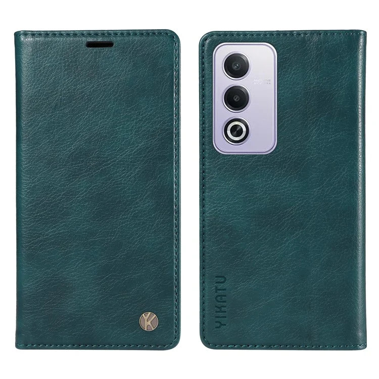YIKATU YK-006 For Oppo A3 Pro (Global) 5G  /  A3 Pro (India) 5G Case Wallet Litchi Grain Leather Phone Cover Magnetic Auto-Absorbed