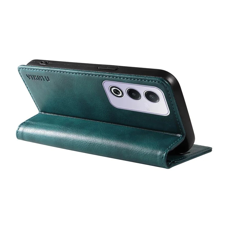YIKATU YK-006 For Oppo A3 Pro (Global) 5G  /  A3 Pro (India) 5G Case Wallet Litchi Grain Leather Phone Cover Magnetic Auto-Absorbed
