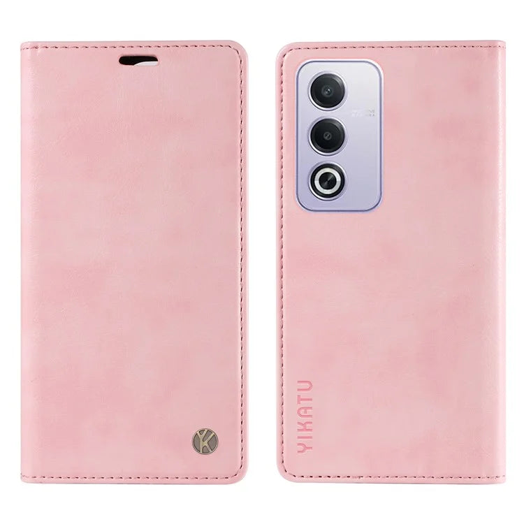 YIKATU YK-006 For Oppo A3 Pro (Global) 5G  /  A3 Pro (India) 5G Case Wallet Litchi Grain Leather Phone Cover Magnetic Auto-Absorbed