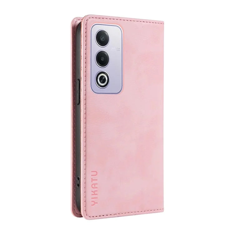 YIKATU YK-006 For Oppo A3 Pro (Global) 5G  /  A3 Pro (India) 5G Case Wallet Litchi Grain Leather Phone Cover Magnetic Auto-Absorbed