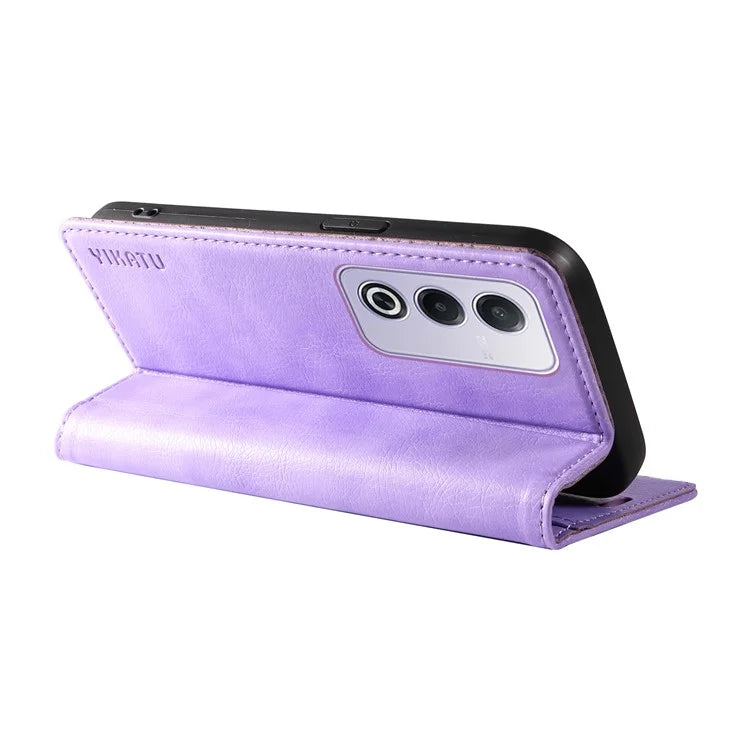 YIKATU YK-006 For Oppo A3 Pro (Global) 5G  /  A3 Pro (India) 5G Case Wallet Litchi Grain Leather Phone Cover Magnetic Auto-Absorbed