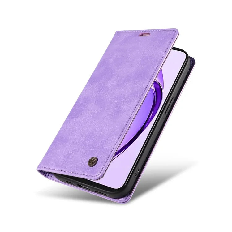 YIKATU YK-006 For Oppo A3 Pro (Global) 5G  /  A3 Pro (India) 5G Case Wallet Litchi Grain Leather Phone Cover Magnetic Auto-Absorbed