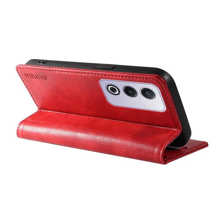 YIKATU YK-006 For Oppo A3 Pro (Global) 5G  /  A3 Pro (India) 5G Case Wallet Litchi Grain Leather Phone Cover Magnetic Auto-Absorbed