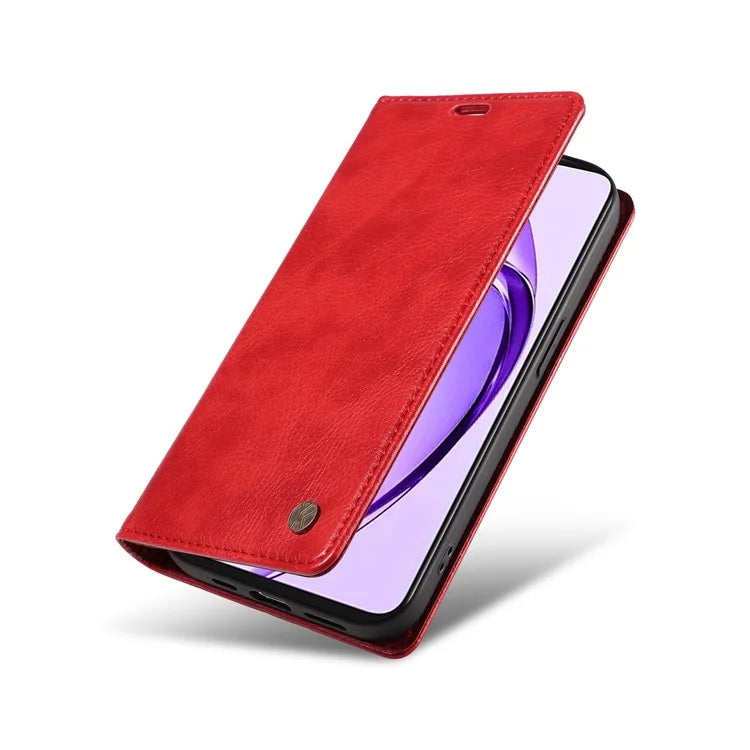 YIKATU YK-006 For Oppo A3 Pro (Global) 5G  /  A3 Pro (India) 5G Case Wallet Litchi Grain Leather Phone Cover Magnetic Auto-Absorbed