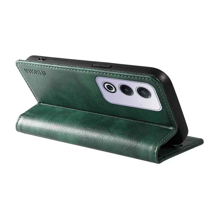 YIKATU YK-006 For Oppo A3 Pro (Global) 5G  /  A3 Pro (India) 5G Case Wallet Litchi Grain Leather Phone Cover Magnetic Auto-Absorbed
