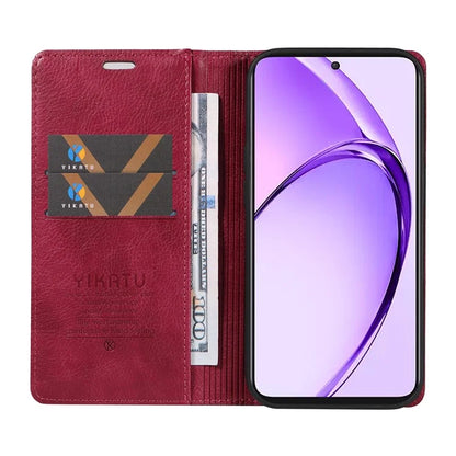 YIKATU YK-006 For Oppo A3 Pro (Global) 5G  /  A3 Pro (India) 5G Case Wallet Litchi Grain Leather Phone Cover Magnetic Auto-Absorbed
