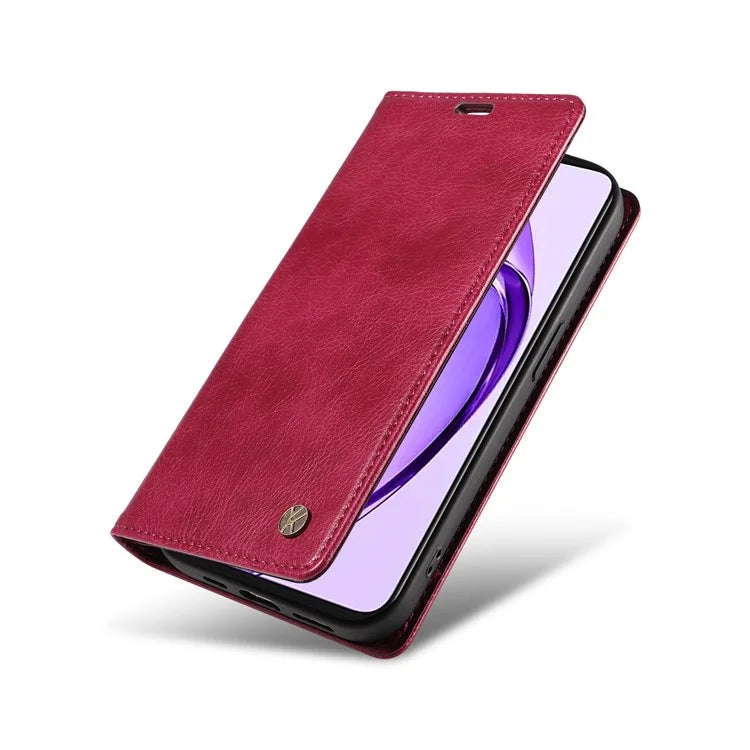 YIKATU YK-006 For Oppo A3 Pro (Global) 5G  /  A3 Pro (India) 5G Case Wallet Litchi Grain Leather Phone Cover Magnetic Auto-Absorbed