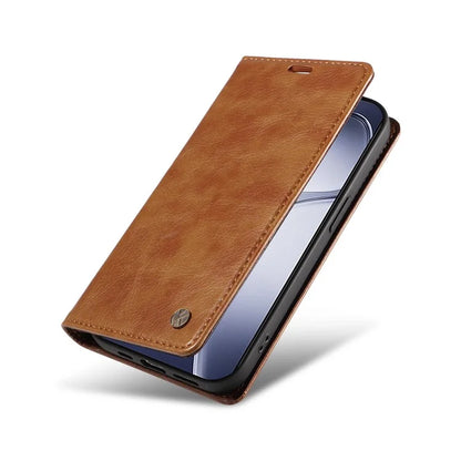 YIKATU YK-006 For Xiaomi Redmi K70 Ultra Case Wallet Litchi Grain Leather Phone Cover Magnetic Auto-Absorbed