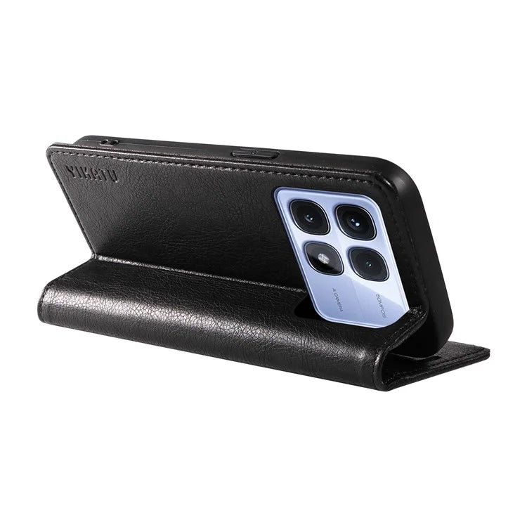 YIKATU YK-006 For Xiaomi Redmi K70 Ultra Case Wallet Litchi Grain Leather Phone Cover Magnetic Auto-Absorbed