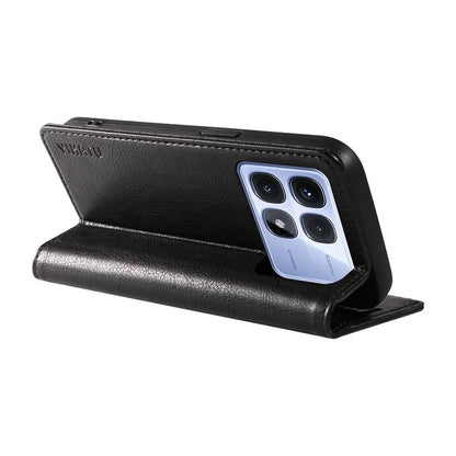 YIKATU YK-006 For Xiaomi Redmi K70 Ultra Case Wallet Litchi Grain Leather Phone Cover Magnetic Auto-Absorbed