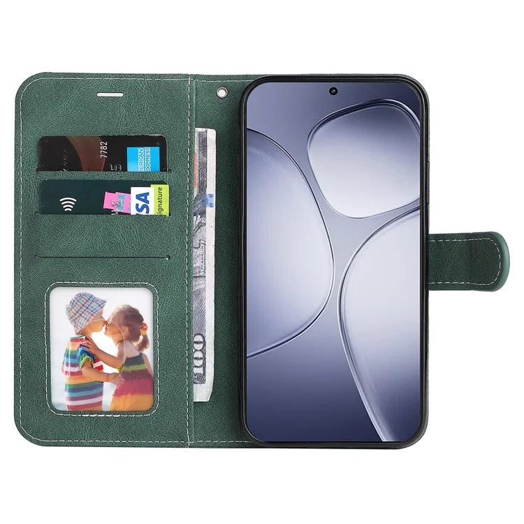 For Xiaomi Redmi K70 Ultra Case Flip Wallet Leather Phone Cover 3 Color Splicing