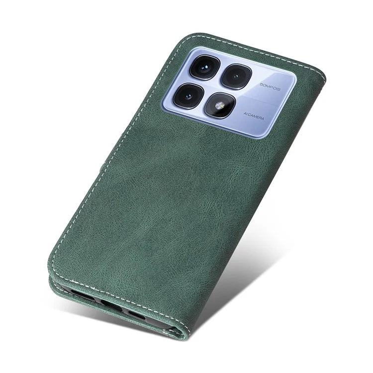 For Xiaomi Redmi K70 Ultra Case Flip Wallet Leather Phone Cover 3 Color Splicing