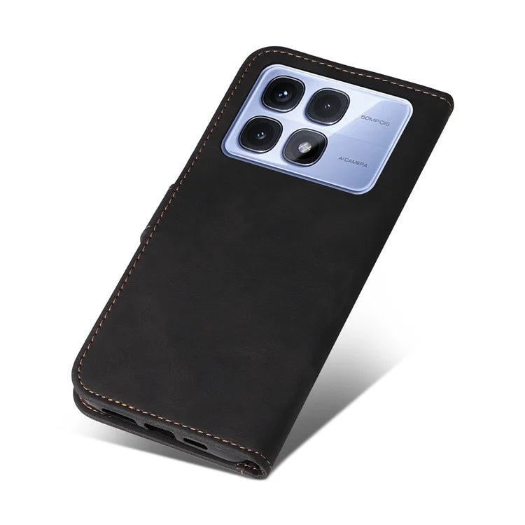 For Xiaomi Redmi K70 Ultra Case Flip Wallet Leather Phone Cover 3 Color Splicing