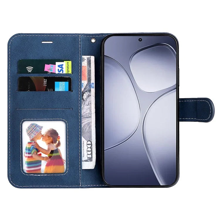 For Xiaomi Redmi K70 Ultra Case Flip Wallet Leather Phone Cover 3 Color Splicing
