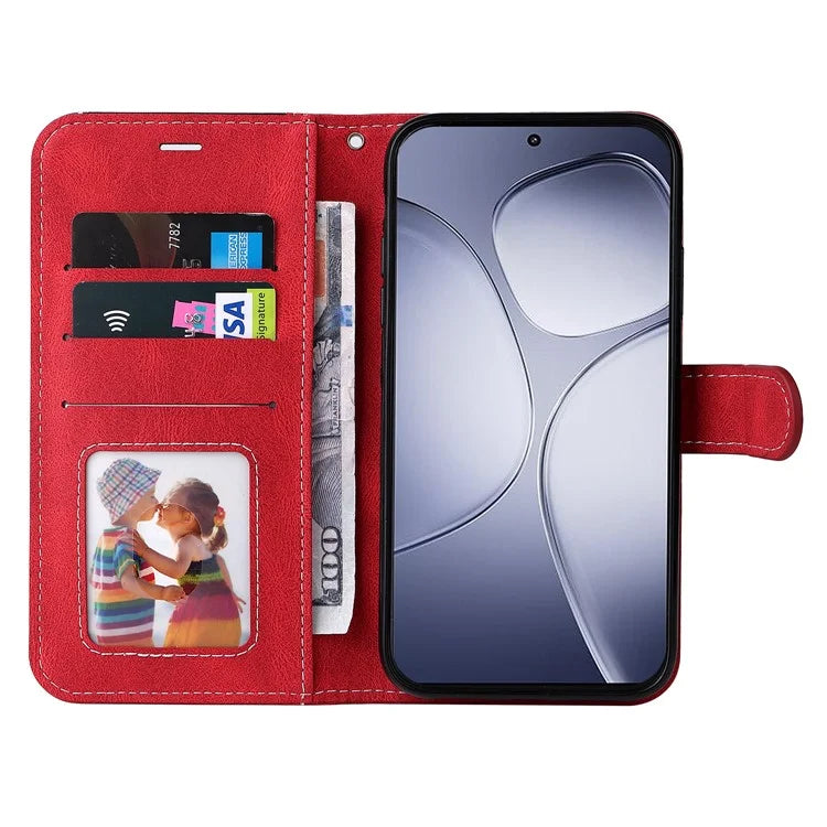 For Xiaomi Redmi K70 Ultra Case Flip Wallet Leather Phone Cover 3 Color Splicing