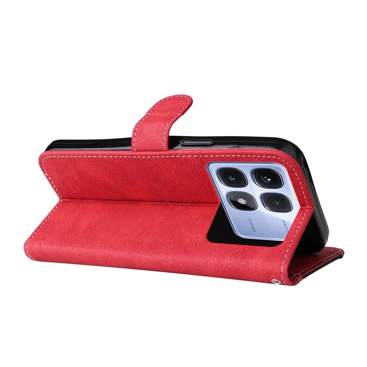 For Xiaomi Redmi K70 Ultra Case Flip Wallet Leather Phone Cover 3 Color Splicing