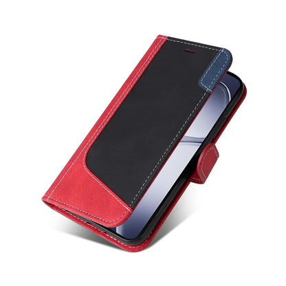 For Xiaomi Redmi K70 Ultra Case Flip Wallet Leather Phone Cover 3 Color Splicing