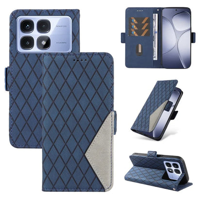 For Xiaomi Redmi K70 Ultra Case Rhombus PU Leather Flip Wallet Phone Cover