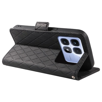 For Xiaomi Redmi K70 Ultra Case Rhombus PU Leather Flip Wallet Phone Cover