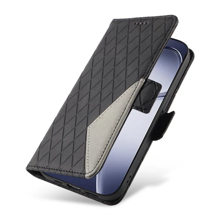 For Xiaomi Redmi K70 Ultra Case Rhombus PU Leather Flip Wallet Phone Cover