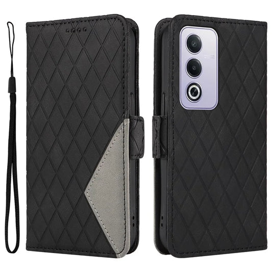 For Oppo A3 Pro (Global) 5G  /  A3 Pro (India) 5G Case Rhombus PU Leather Flip Wallet Phone Cover