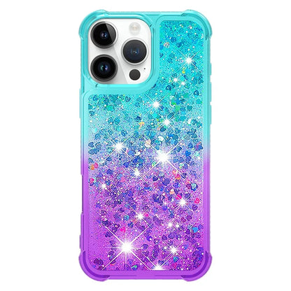 YB Quicksand Series-3 for iPhone 16 Pro Max Case Gradient Quicksand TPU Phone Cover