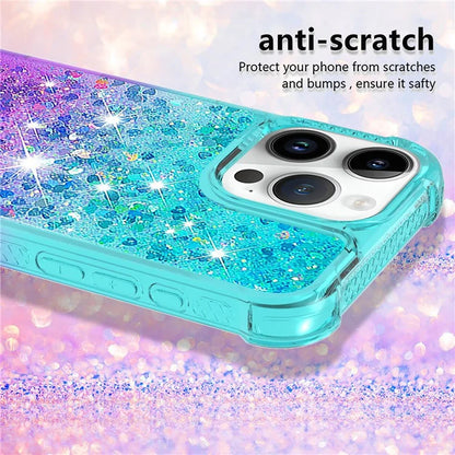 YB Quicksand Series-3 for iPhone 16 Pro Max Case Gradient Quicksand TPU Phone Cover