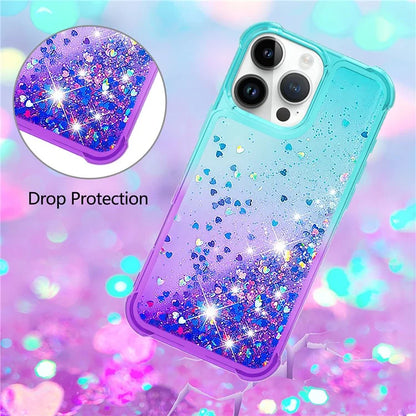 YB Quicksand Series-3 for iPhone 16 Pro Max Case Gradient Quicksand TPU Phone Cover