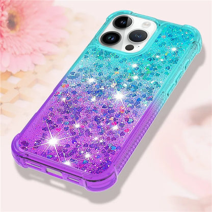 YB Quicksand Series-3 for iPhone 16 Pro Max Case Gradient Quicksand TPU Phone Cover