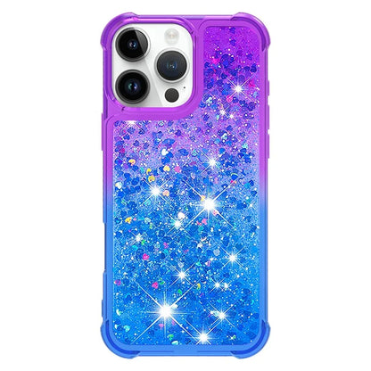 YB Quicksand Series-3 for iPhone 16 Pro Max Case Gradient Quicksand TPU Phone Cover