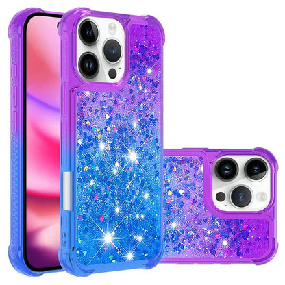 YB Quicksand Series-3 for iPhone 16 Pro Max Case Gradient Quicksand TPU Phone Cover