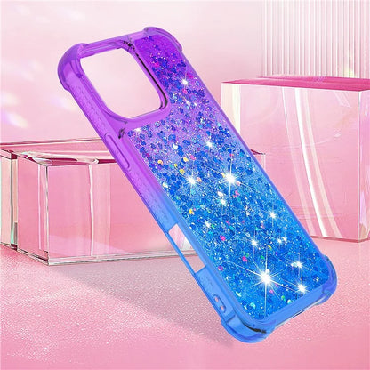 YB Quicksand Series-3 for iPhone 16 Pro Max Case Gradient Quicksand TPU Phone Cover