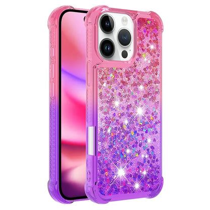 YB Quicksand Series-3 for iPhone 16 Pro Max Case Gradient Quicksand TPU Phone Cover
