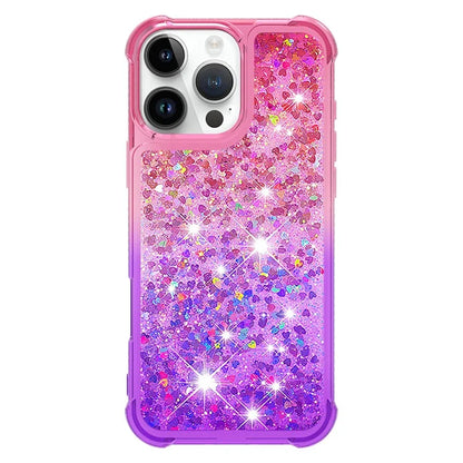 YB Quicksand Series-3 for iPhone 16 Pro Max Case Gradient Quicksand TPU Phone Cover