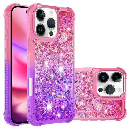 YB Quicksand Series-3 for iPhone 16 Pro Max Case Gradient Quicksand TPU Phone Cover