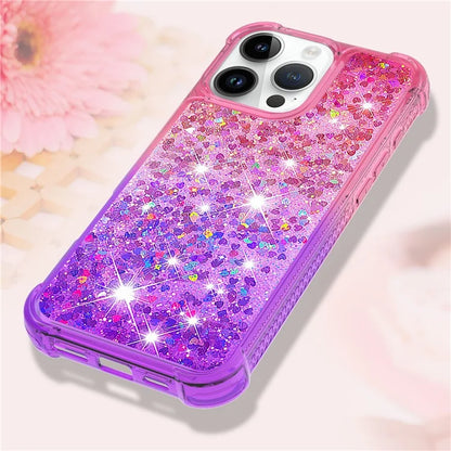 YB Quicksand Series-3 for iPhone 16 Pro Max Case Gradient Quicksand TPU Phone Cover