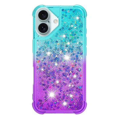 YB Quicksand Series-3 for iPhone 16 Case Gradient Quicksand TPU Phone Cover