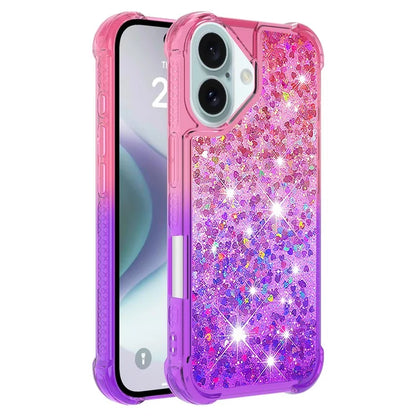YB Quicksand Series-3 for iPhone 16 Case Gradient Quicksand TPU Phone Cover