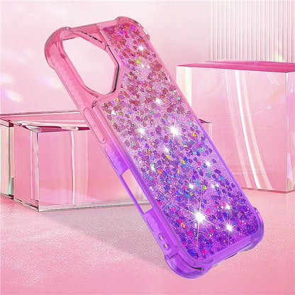 YB Quicksand Series-3 for iPhone 16 Case Gradient Quicksand TPU Phone Cover