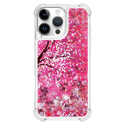 YB Quicksand Series-2 For iPhone 16 Pro Max Case Liquid Quicksand Pattern TPU Phone Cover