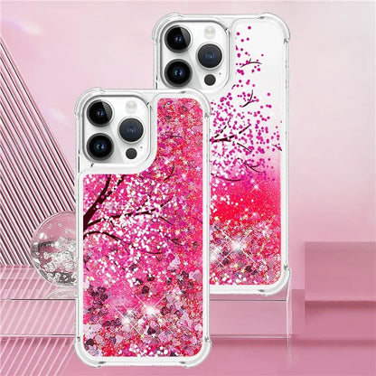 YB Quicksand Series-2 For iPhone 16 Pro Max Case Liquid Quicksand Pattern TPU Phone Cover